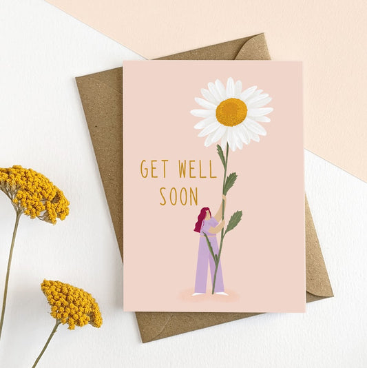 CPR009-Elsa Rose Frere-Get Well Daisy-Card-