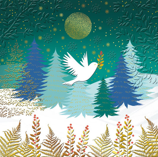 9695400113-Editions du Desastre-White Dove-Xmas Card-Lumiere D'Hiver