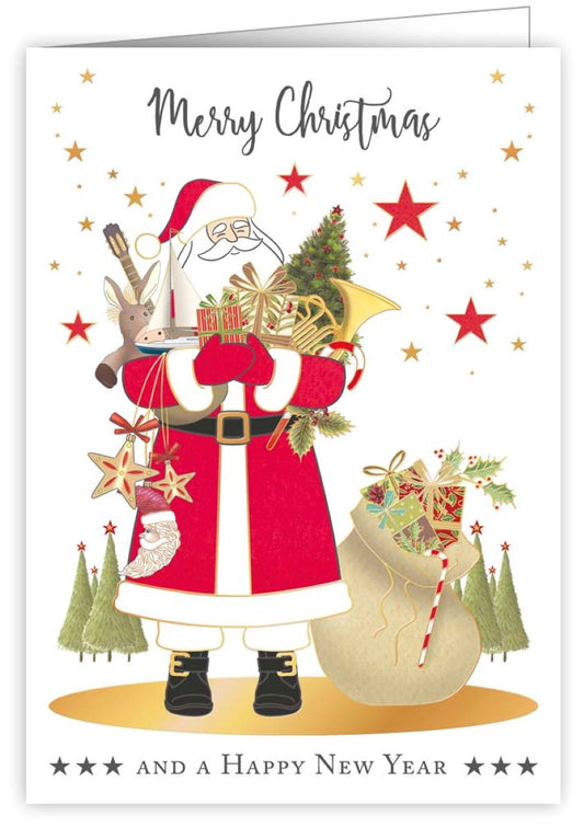 4772-Quire-Santa With Presents-Xmas Card-Mac Classic