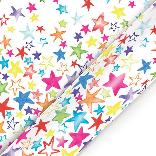 1481385-Deva Designs-Roll Wrap Rainbow Stars-Roll Wrap-