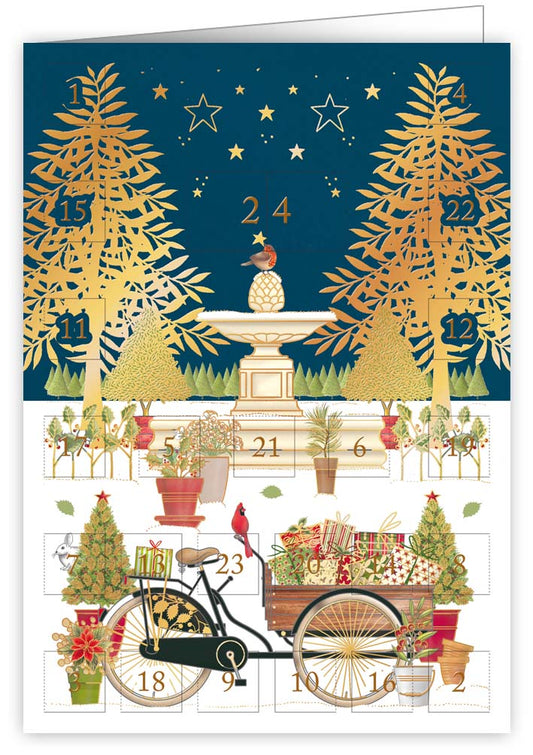 6376-Quire-Bike With Presents-Xmas Card-Advent Calendar