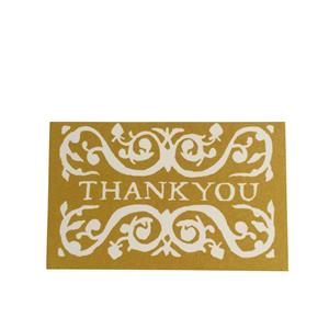 PK GFT THK MUSTARD  Cambridge Imprint  Gift Tags Thank you 6pk small Mustard