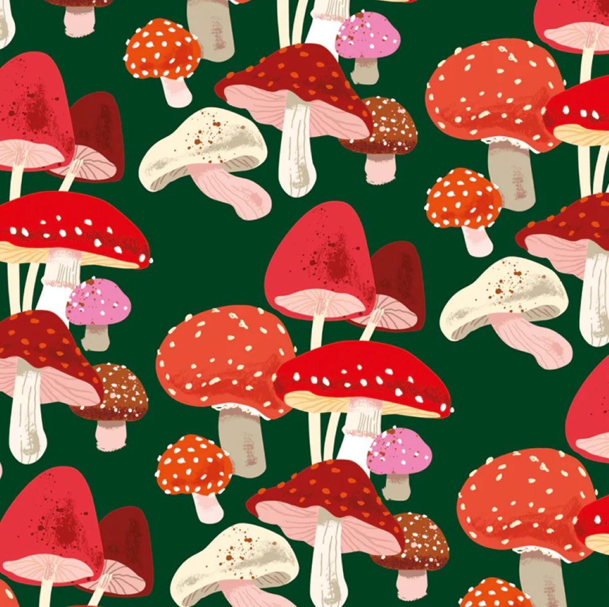 NW078-Noi-Christmas Mushrooms-Xmas Wrap-Christmas Wrap
