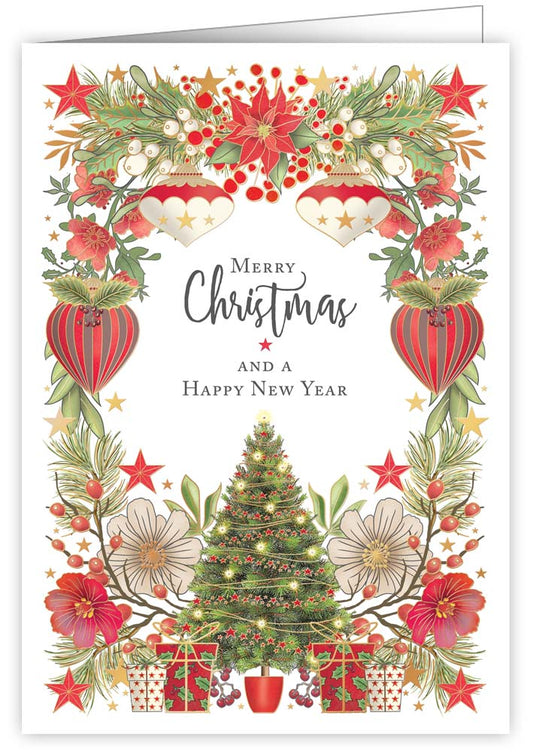 4688-Quire-Christmas Tree And Foliage-Xmas Card-Mac Classic