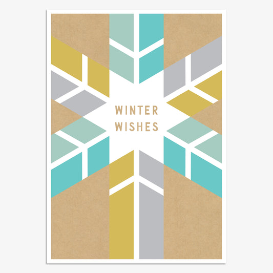 HJX020-Think of Me-Winter Wishes-Xmas Card-Holly Jolly