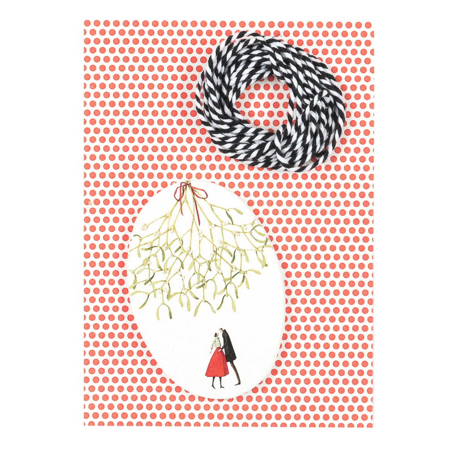 HC026-Laura Stoddart-Christmas Kiss-Xmas Gift Tags-A6 10 Pack 2 Design