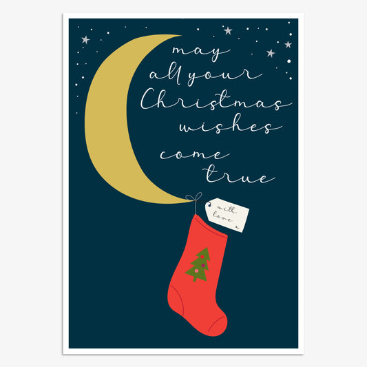 WDX031-Think of Me-Christmas Wishes-Xmas Card-Wonder