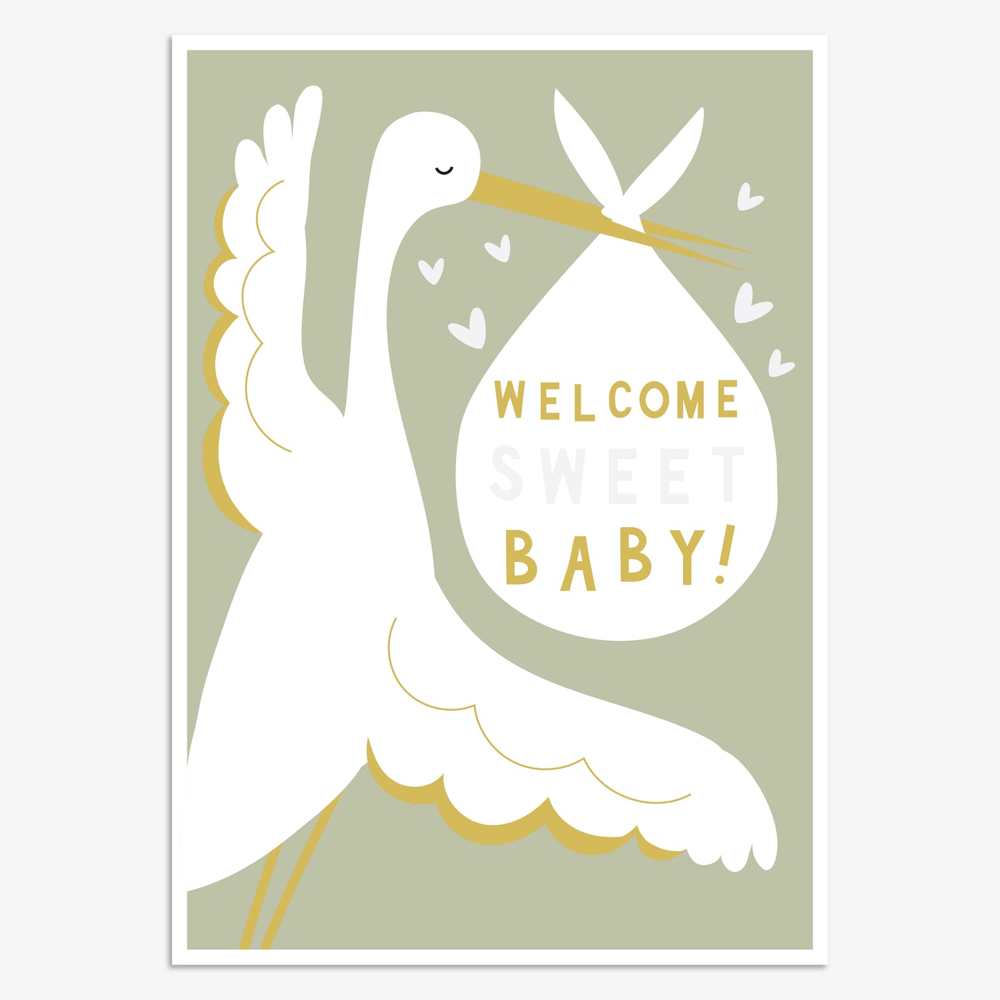 PV003-Think of Me-Welcome Sweet Baby-Card-Pura Vida