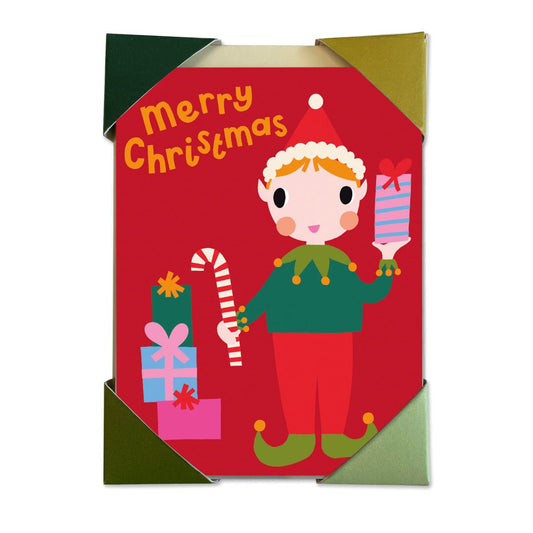 PCK033-Raspberry Blossom-Xmas Card Pack-Mini Card Pack Of 6 X 2 Designs