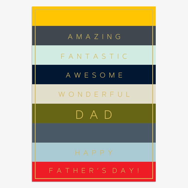 FDR007-Think of Me-Amazing Fantastic Dad-Card-