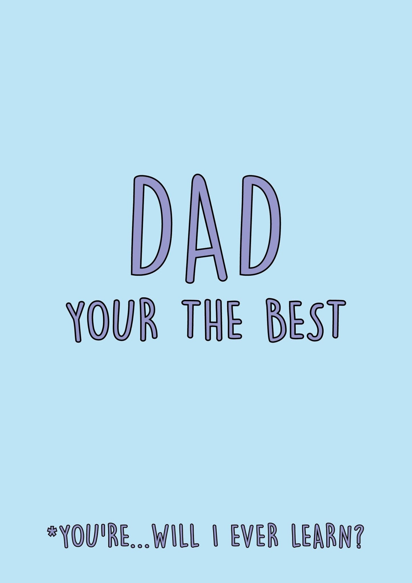 RC146-Rumble Cards-Dad Your The Best-Card-