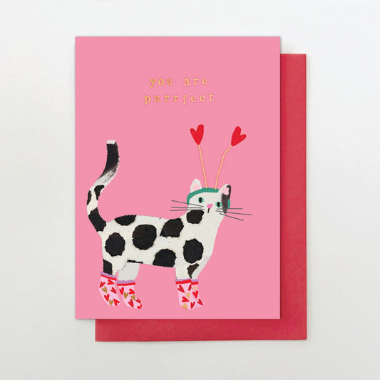 YM009-Stop The Clock-You Are Purrfect Vday-Card-You & Me