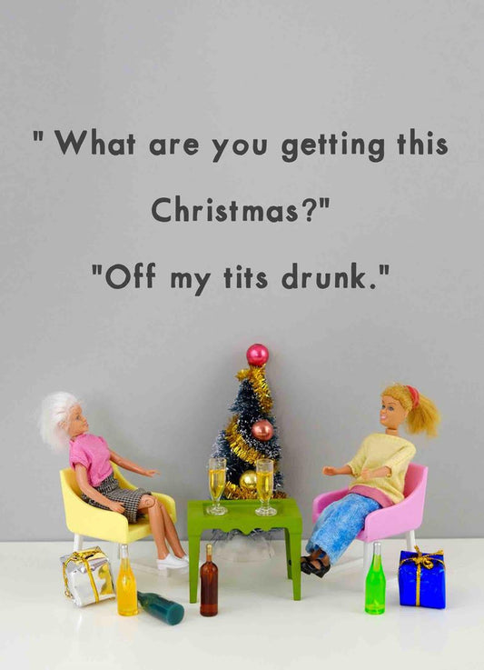 JJC006-Bold & Bright-Off My Tits-Xmas Card-Jeffrey & Janice