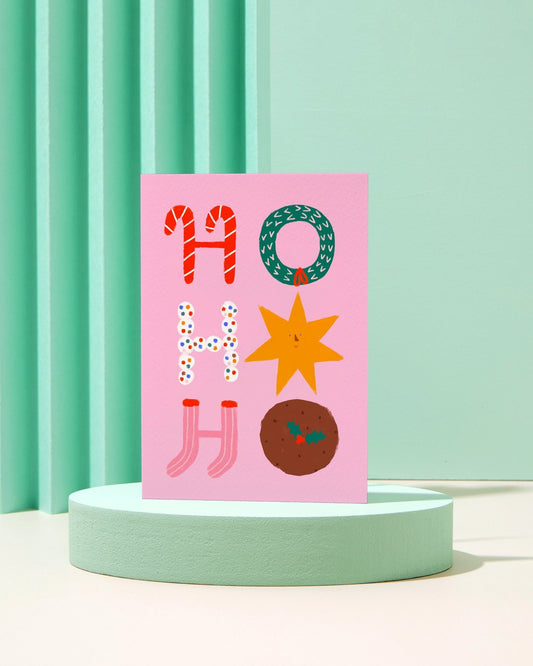 RC407-Rumble Cards-Ho Ho Ho-Xmas Card-