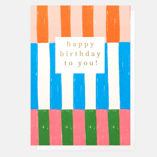 PWK005-Caroline G-Happy Birthday To You-Card-Pattern Work