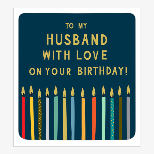 FIZ056-Think of Me-Husband With Love-Card-Fizz