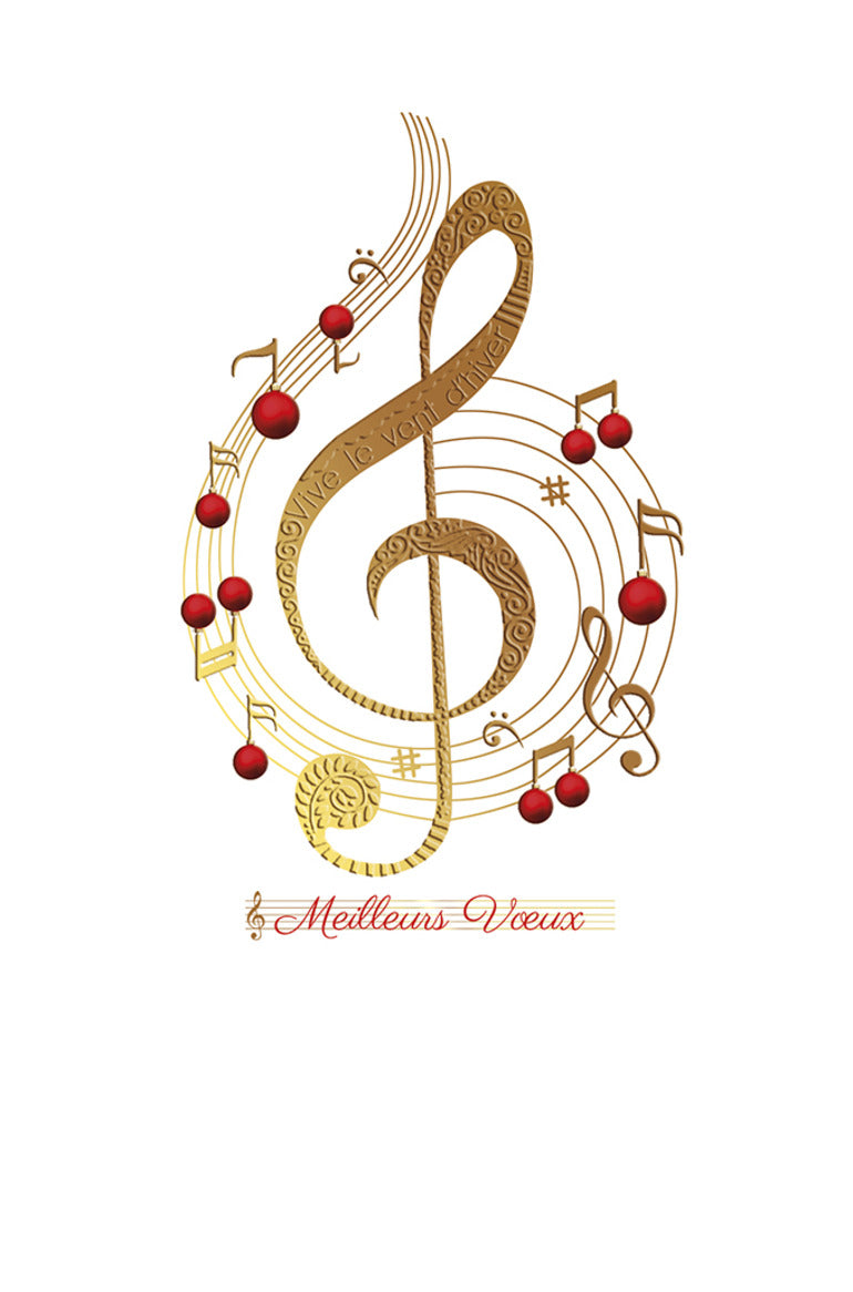 9982800053-Editions du Desastre-Music Baubles-Xmas Card-Icones Fa