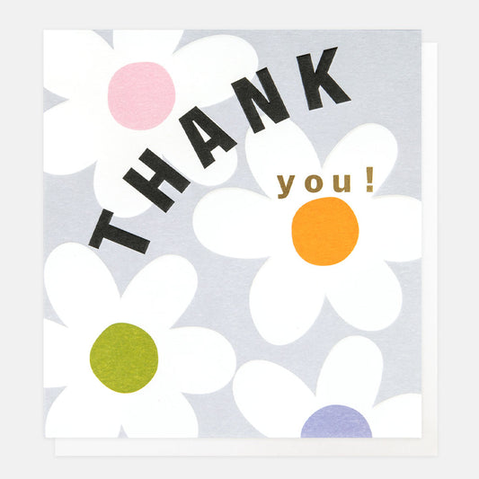 JFY014-Caroline G-Thank You Flower Heads-Card-Just For You