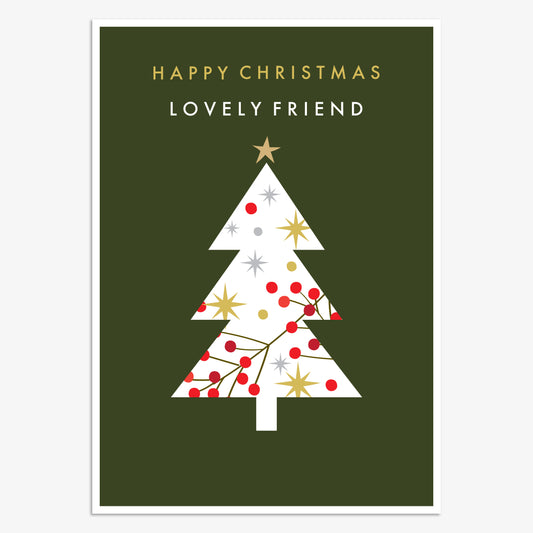 WDX021-Think of Me-Lovely Friend-Xmas Card-Wonder