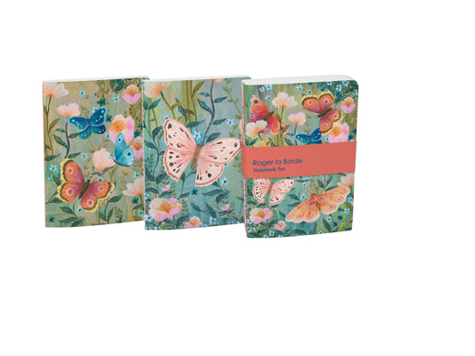 A6E073S-Roger La B-Mini Exercise Book 3Pk-Note Block-Butterfly Ball