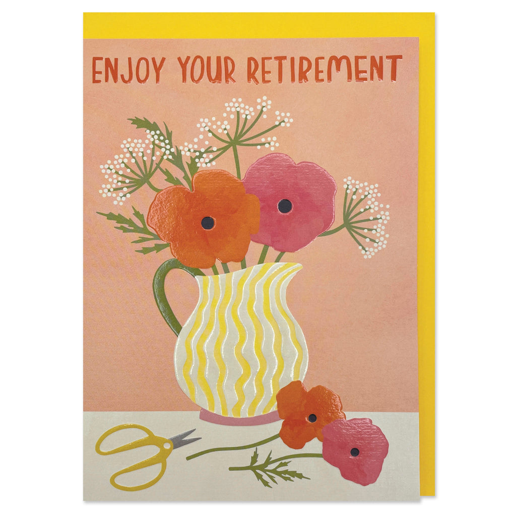 REF051-Raspberry Blossom-Enjoy Your Retirement-Card-Reflections