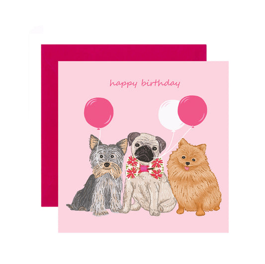 BL009-Apple & Clover-Dog Party Miniatures-Card-Blossom