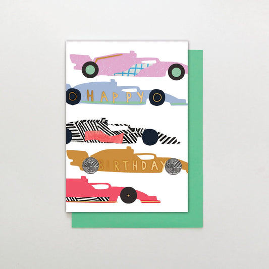 RB012-Stop The Clock-Birthday Racing Cards-Card-Rainbow