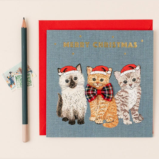 TW018-Apple & Clover-Merry Christmas-Xmas Card-Bow Collections