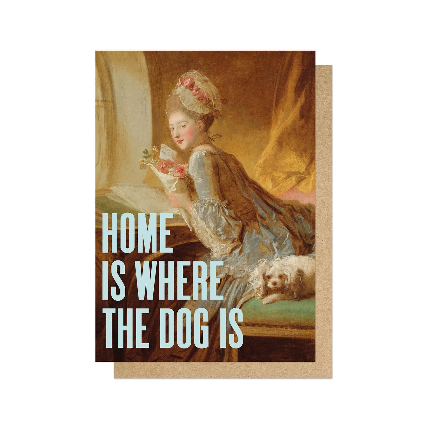 OHFINE003C-East End Prints-Home Is Where The Dog Is-Card-Oh Fine! Art