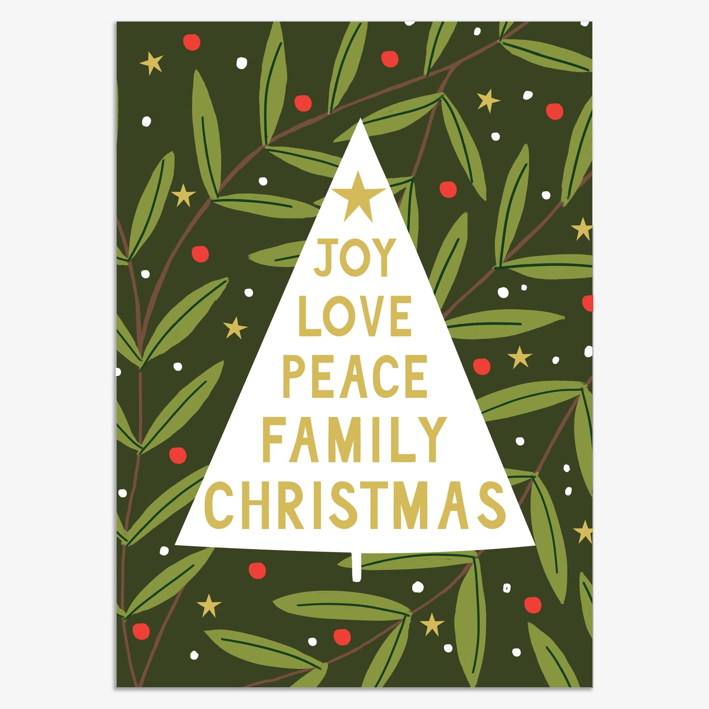 CPX107-Think of Me-Joy Love Peace Family 8Pck-Xmas Card Pack-Christmas Packs