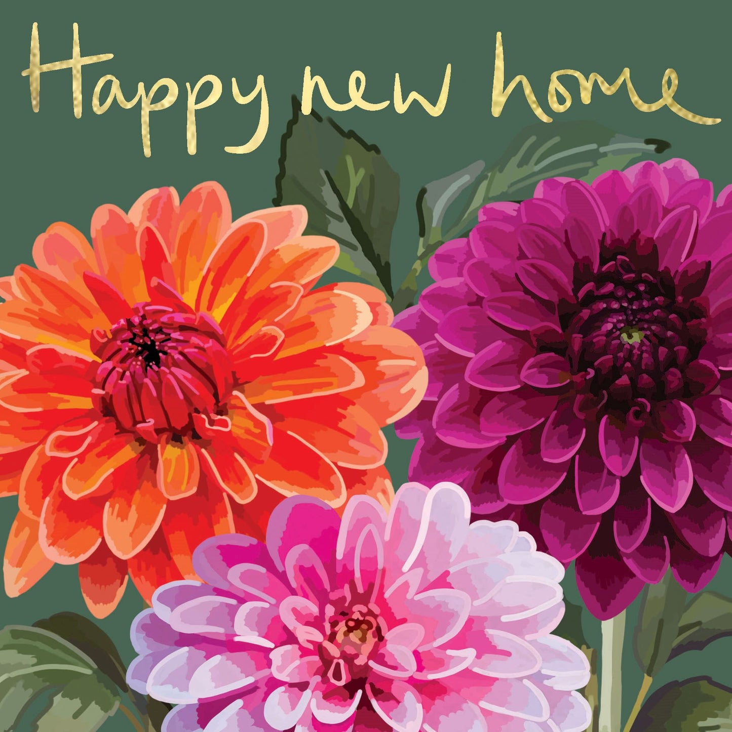 BG106-Sarah Kelleher-Happy New Home-Card-Botanical Golds