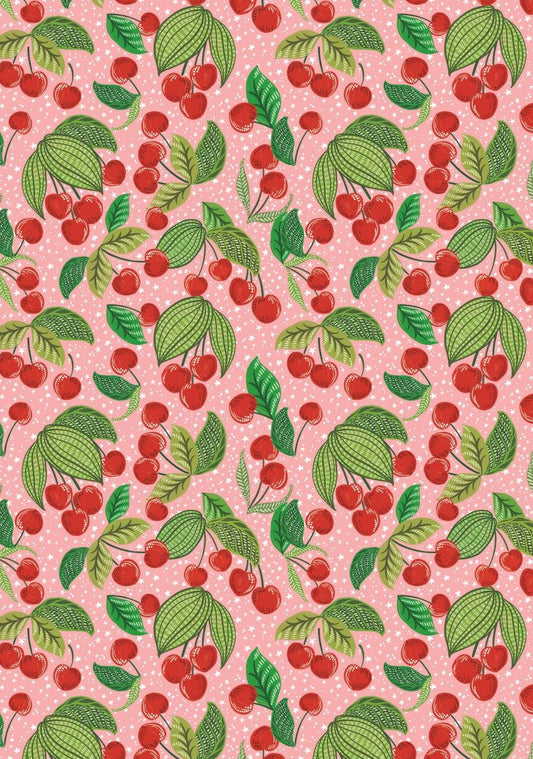 W061-Earlybird-Cherries-Wrap-Gift Wrap