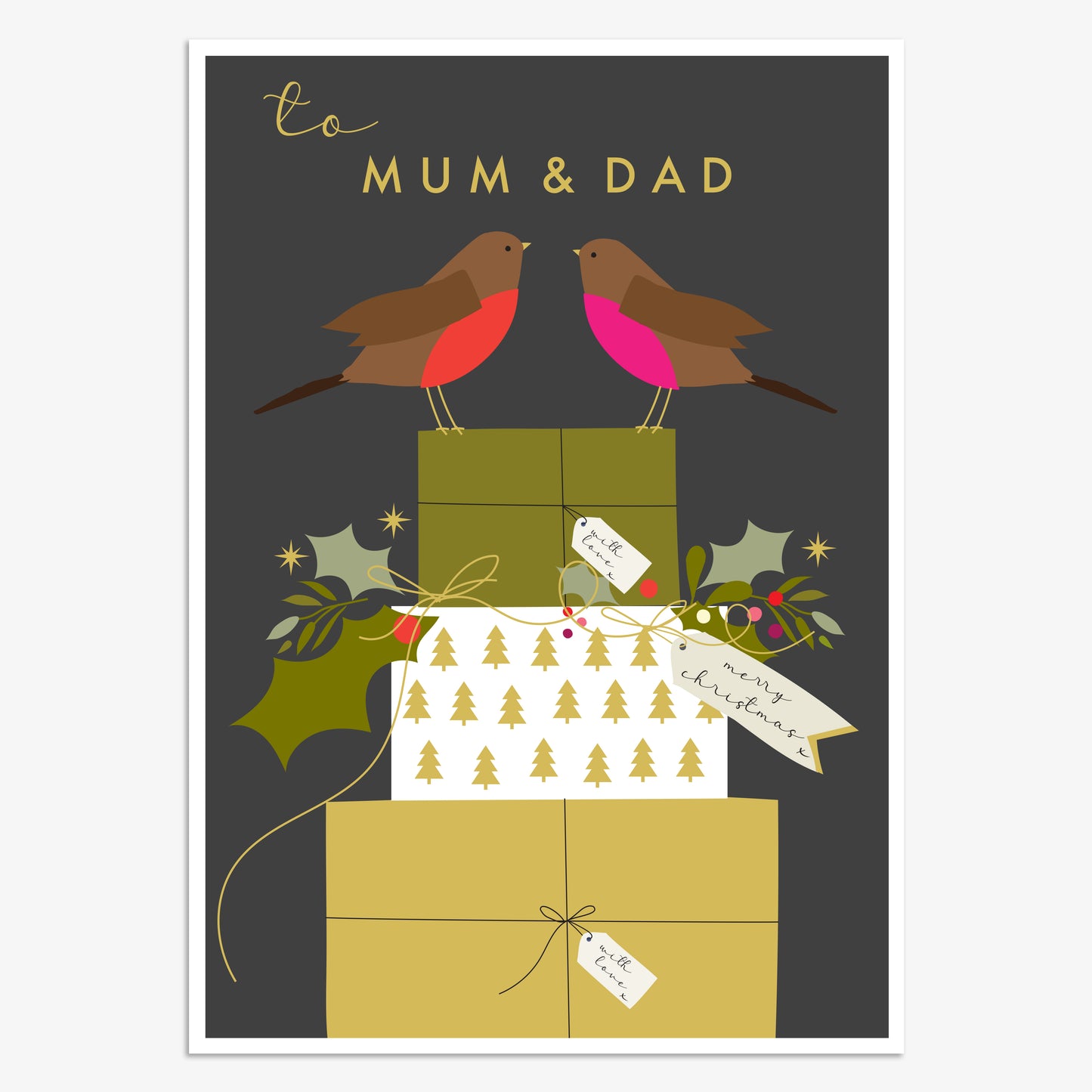 WDX003-Think of Me-Mum & Dad-Xmas Card-Wonder