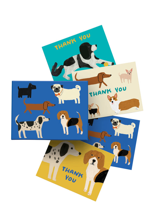 CNB101-Roger La B-Shaggy Dogs Chic Notecard Box-Boxed Cards-Everyday