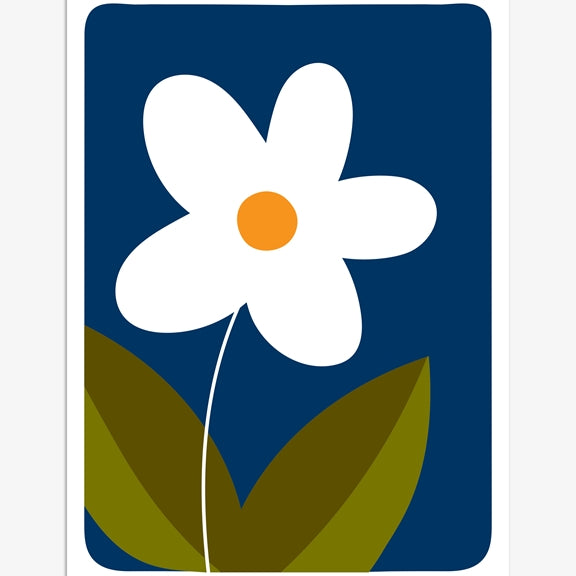 SST204-Think of Me-White Flower-Card Pack-8Pk