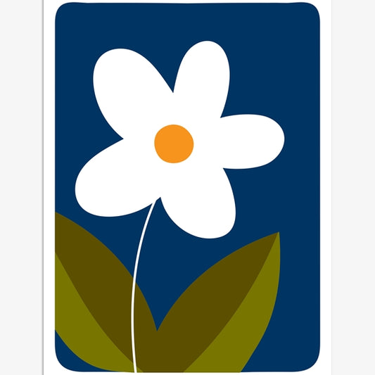 SST204-Think of Me-White Flower-Card Pack-8Pk