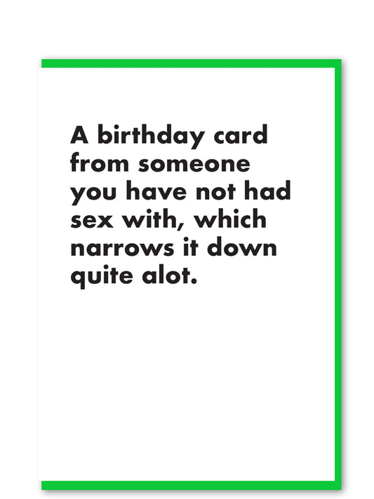 C350-Objectables-Birthday Card No Sex-Card-Basics