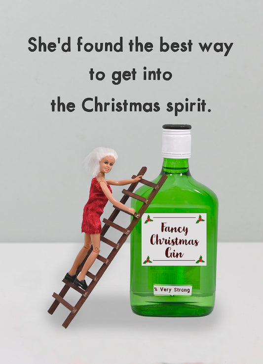JJC084-Bold & Bright-Xmas Gin-Xmas Card-Jeffrey & Janice