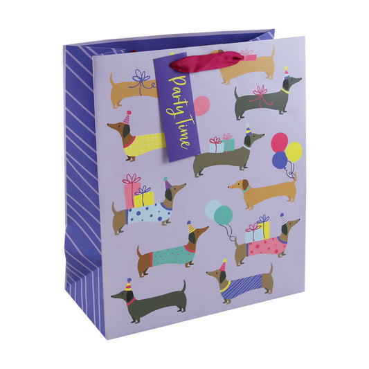 32283-2C-Eurowrap-Sausage Dogs Large Bag-Gift Bag-