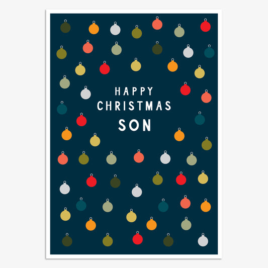 HJX007-Think of Me-Son-Xmas Card-Holly Jolly