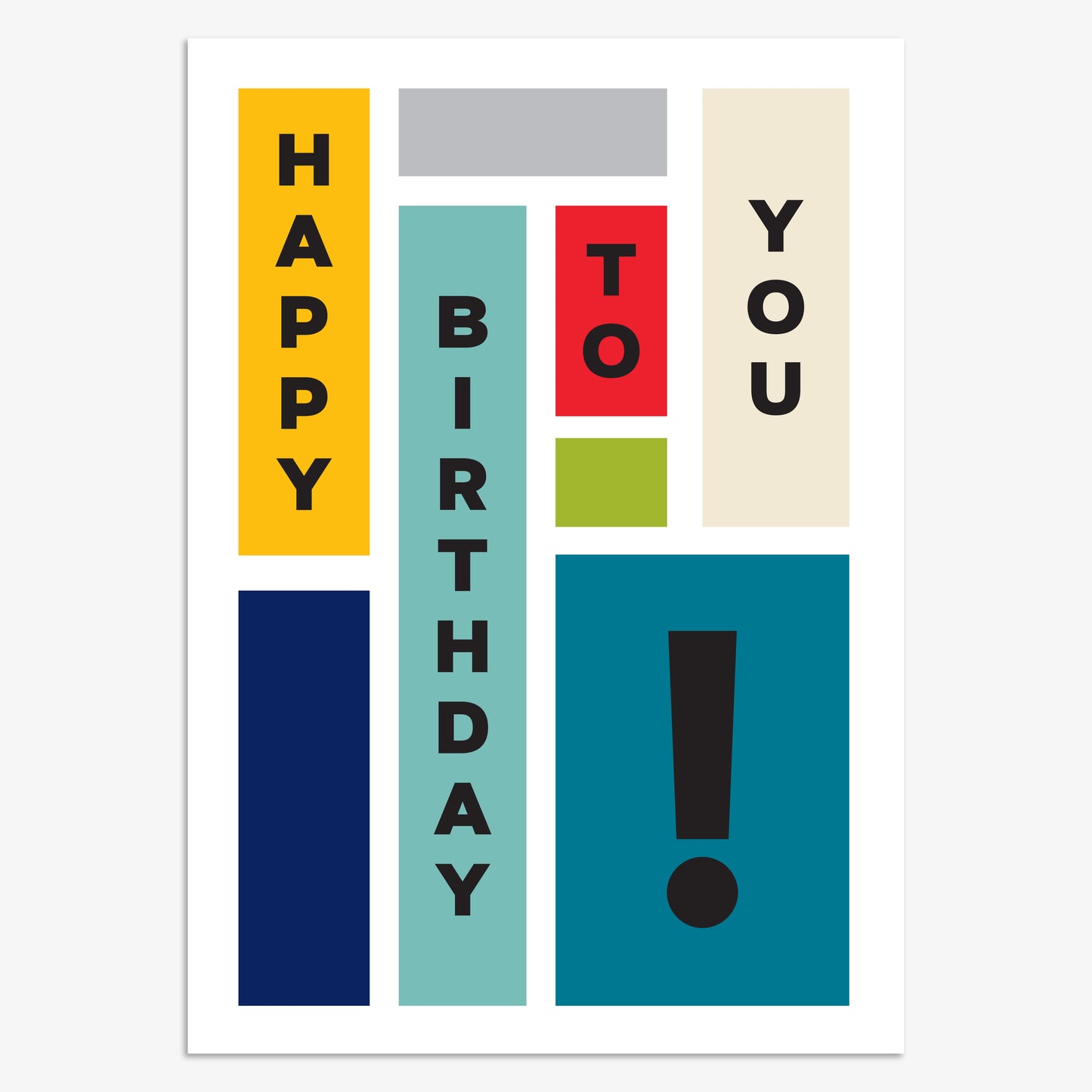 HWL029-Think of Me-Happy Birthday To You Blocks-Card-Howl