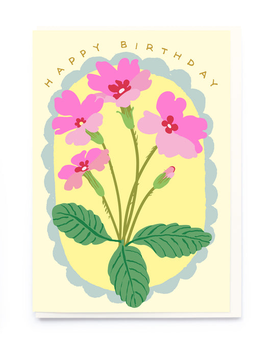 CQ007-Noi-Vintage Pink Flowers-Card-