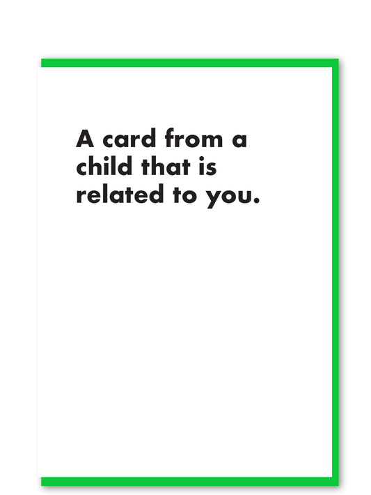 C353-Objectables-Card From A Child-Card-Basics