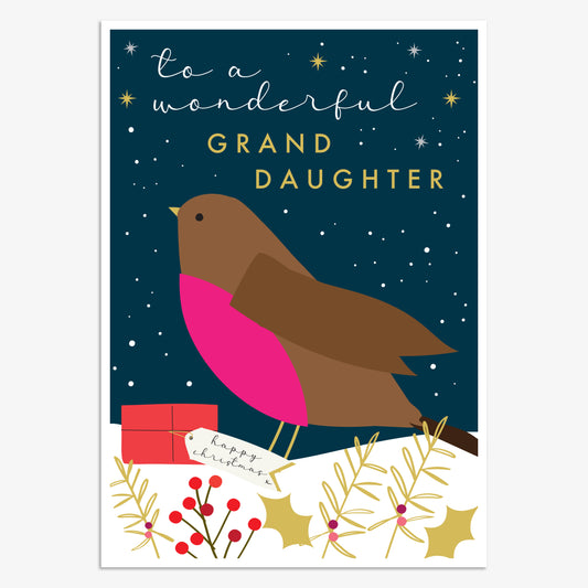 WDX016-Think of Me-Grandaughter-Xmas Card-Wonder