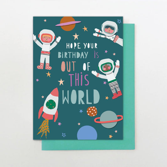 YW013-Stop The Clock-Out Of This World Birthday-Card-Young & Wild