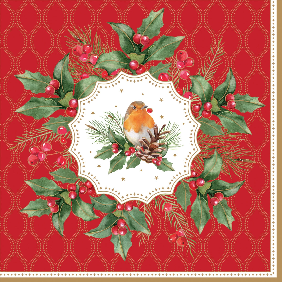 CHBE-Easy Life-Christmas Berries-Xmas Napkins-