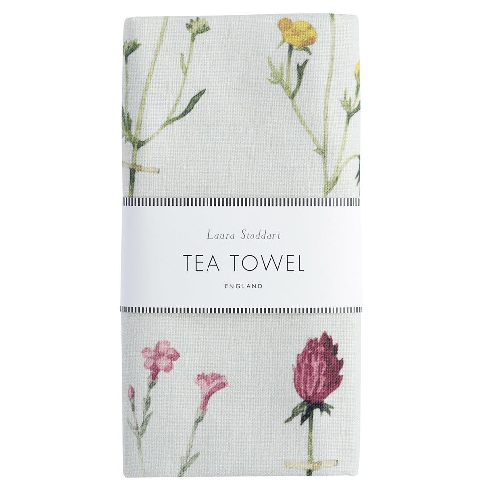 WF004-Laura Stoddart-Wild Flowers-Tea Towel Cotton 48 x 78 cm