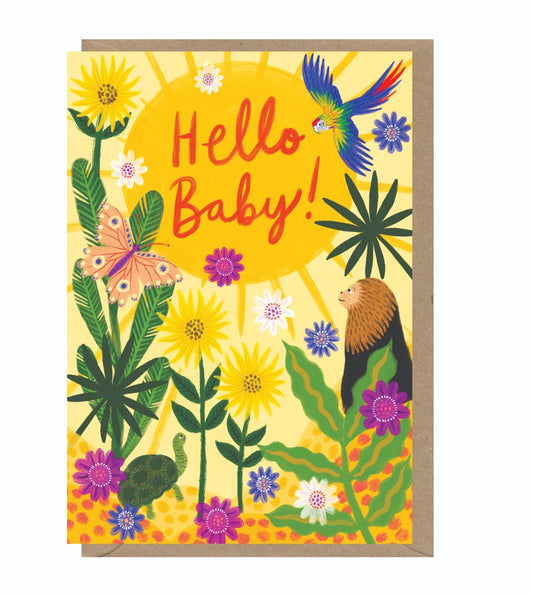 BO011-Earlybird-Hello Baby-Card-Bonbi Forest