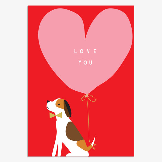 VLN014-Think of Me-Love You Puppy-Card-