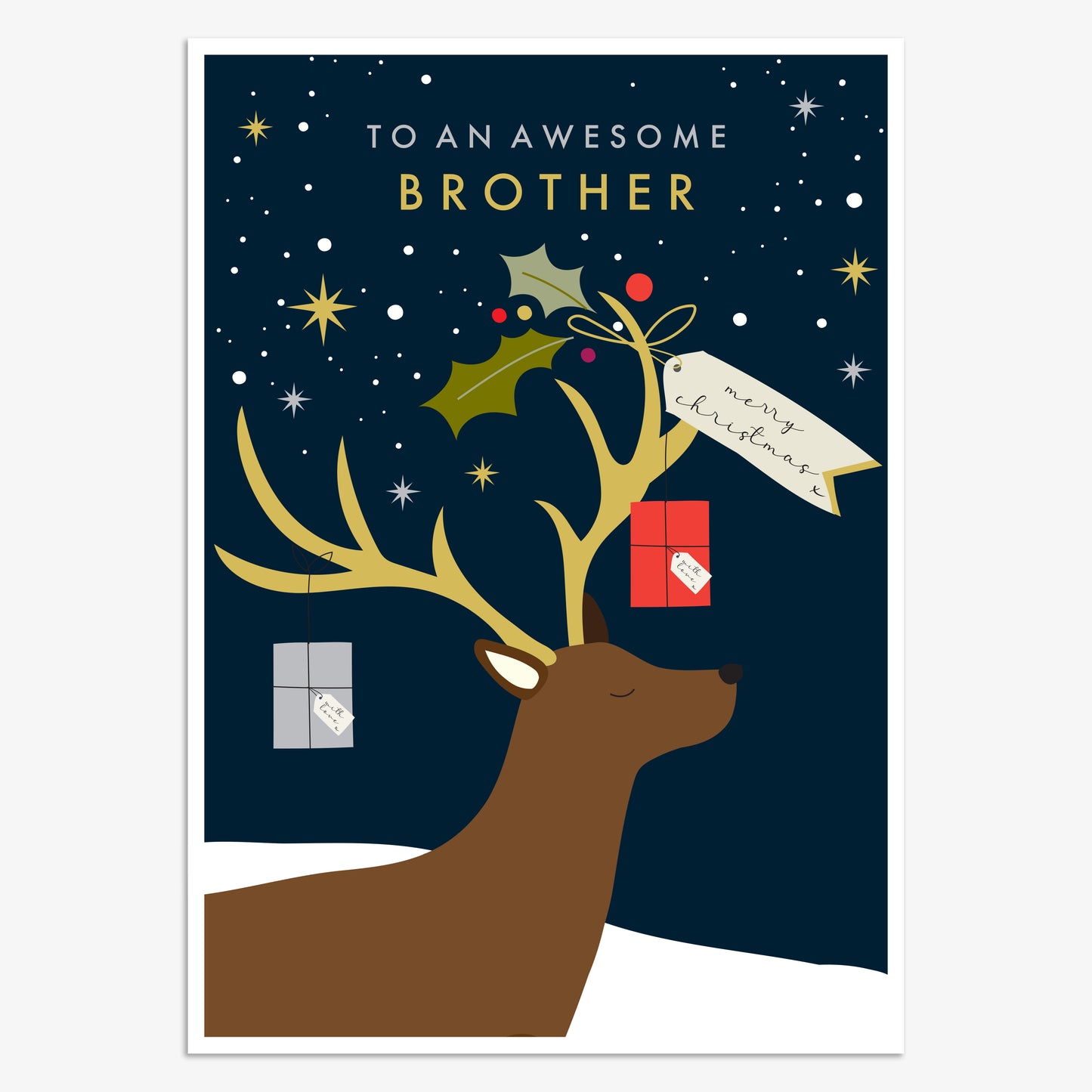 WDX012-Think of Me-Brother-Xmas Card-Wonder